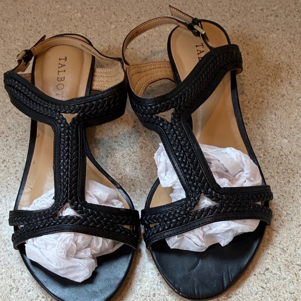 Talbots black size 7 sandals